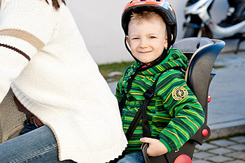 Mit Kindern auf dem Fahrrad