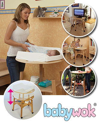 Der Tobi Wickeltisch babywok – innovativ und vielseitig Der Tobi Wickeltisch babywok – innovativ und vielseitig
