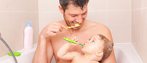 Wie reagieren Väter bei Baby-Geschrei?