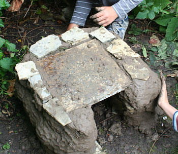 Lehmofen (Pizzaofen) selber bauen - Brennkammer