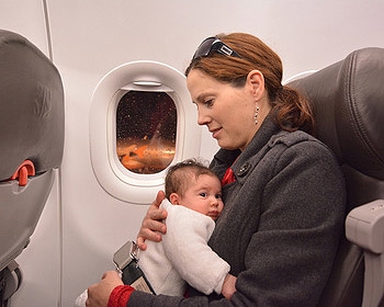 Familienurlaub - Mit dem Baby im Flieger