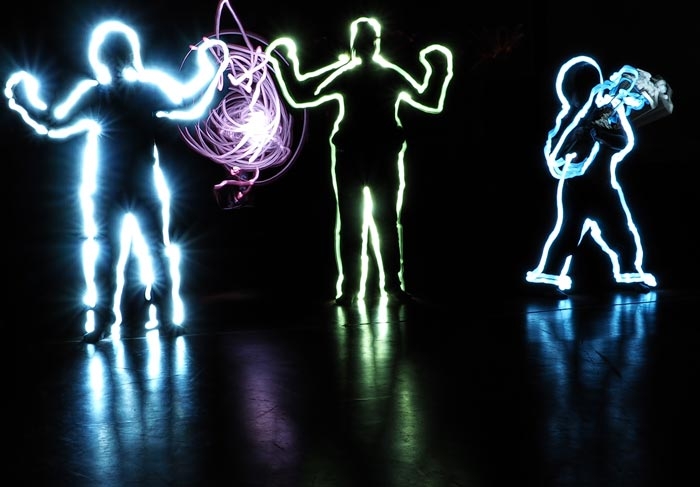 Lightpainting: Abpausen von Figuren