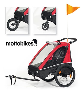 väterzeit Produkttest - Kinderanhänger von mottobikes väterzeit Produkttest - Kinderanhänger von mottobikes