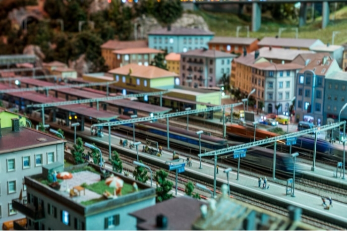 Modelleisenbahnlandschaft Hamburg