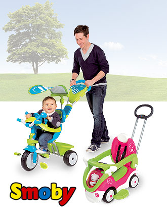 väterzeit Produkttest - Dreirad und Rutscher von Smoby väterzeit Produkttest - Dreirad und Rutscher von Smoby